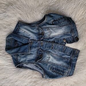 Light Blue Crop Jean Jacket